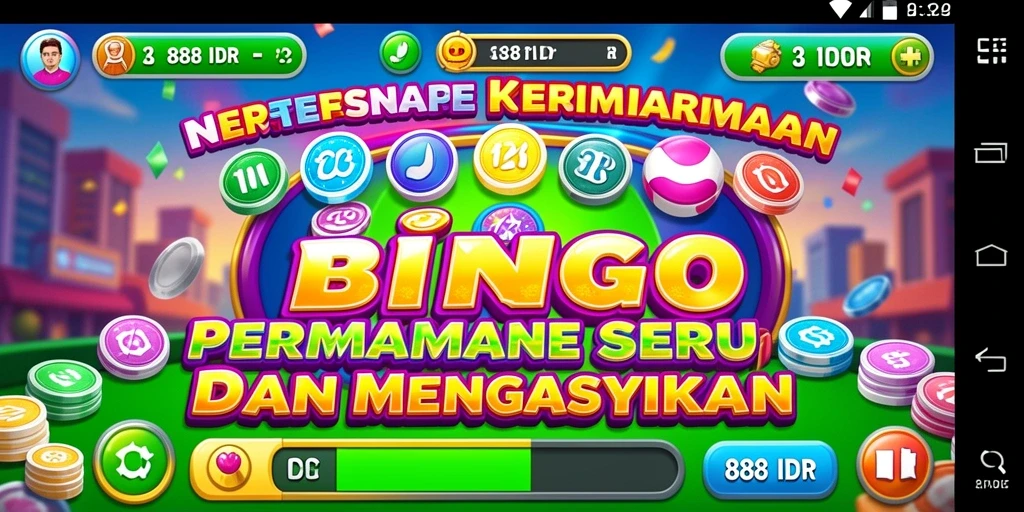 Screenshot gameplay 888IDR menampilkan interaksi Bingo yang seru.