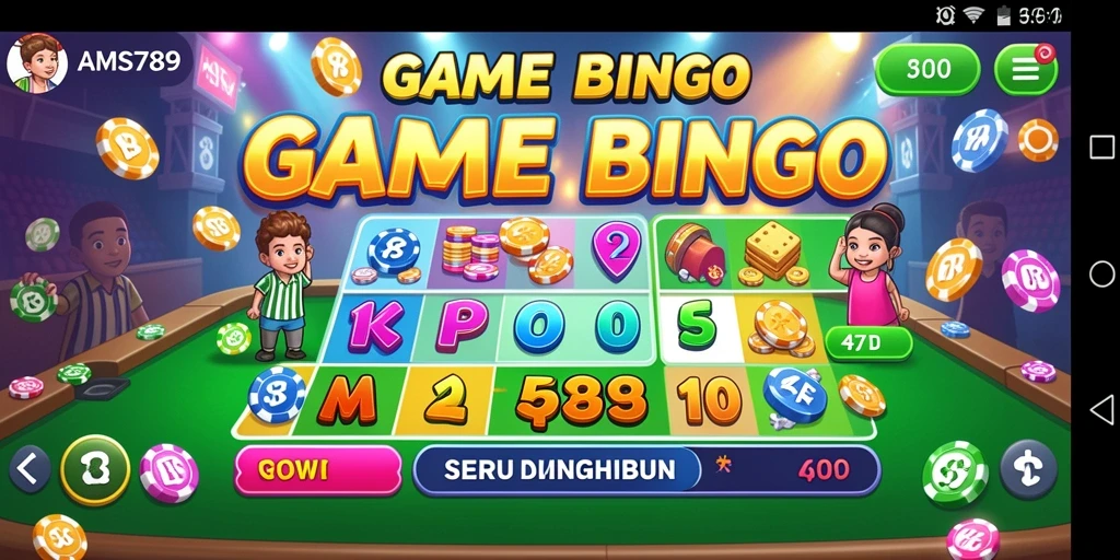 Tampilan gameplay Bingo yang seru dan interaktif di AMS789.