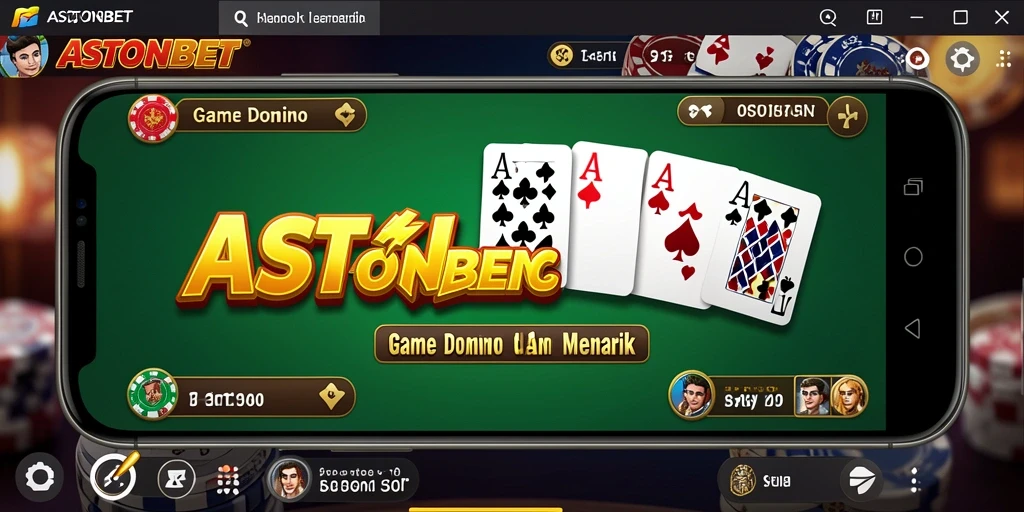 Tampilan menarik gameplay Domino di ASTONBET.