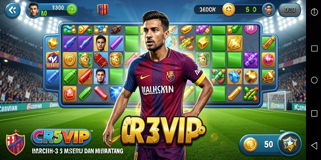Tampilan seru dari gameplay CR7VIP yang menantang.