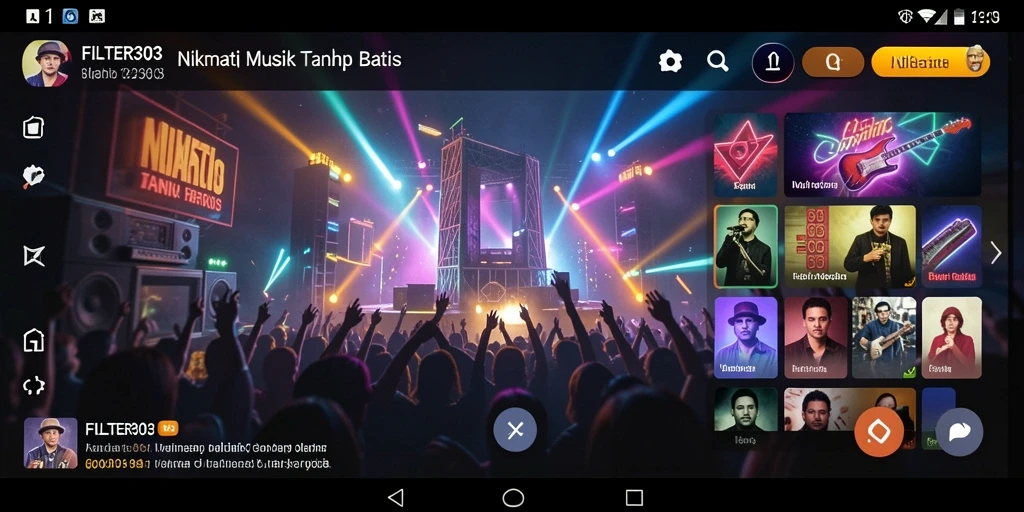 Tampilan gameplay FILTER303 yang menarik dan interaktif.
