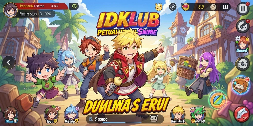 Tampilan gameplay seru dalam dunia Anime yang penuh petualangan.