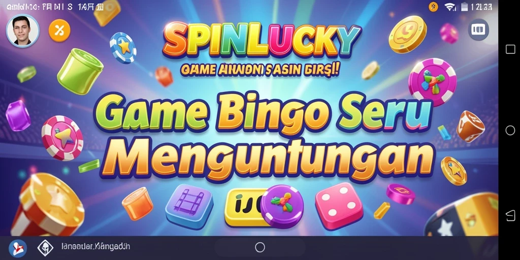 Tampilan gameplay Bingo di SPINLUCKY yang penuh warna dan menarik.
