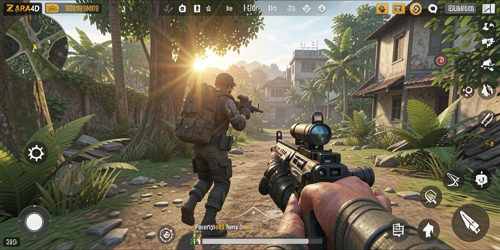 Screenshot gameplay ZARA4D menampilkan aksi seru dan grafis memukau.
